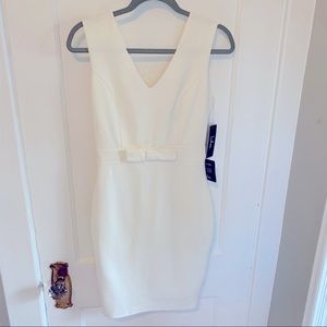 Lulus White Body Con Midi Sleeveless Dress